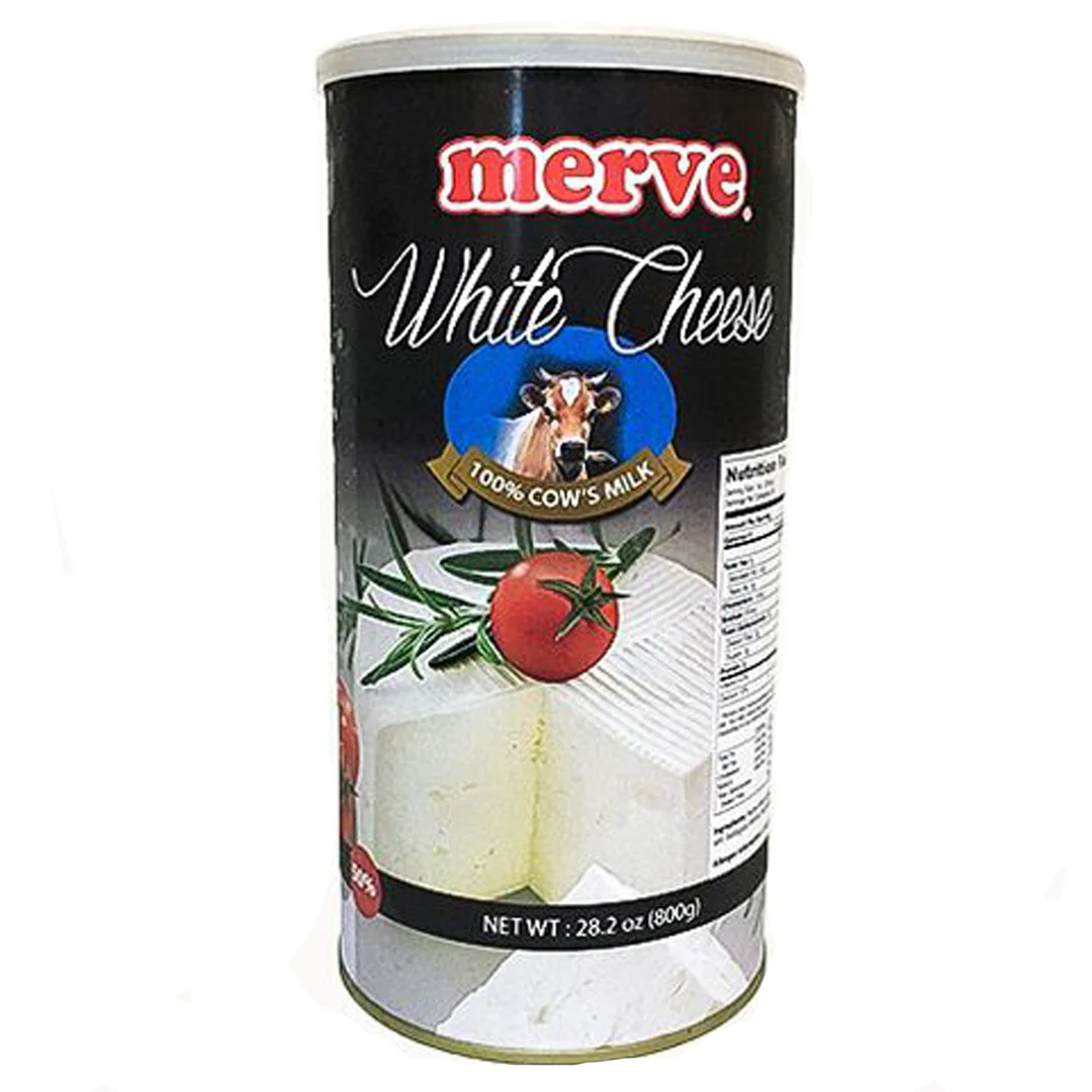 Merve White Cheese Can