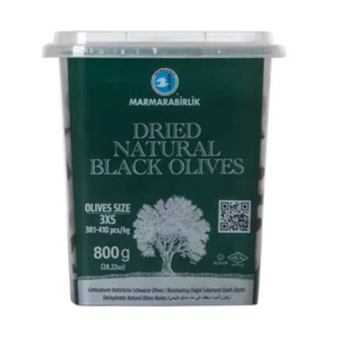 Marmarabirlik Dried Natural Black Olives Kuru Sele 800g