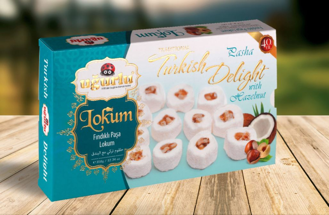 Ugurlu Tradional Turkish Delight with Hazelnut 350g