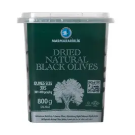 Marmarabirlik Dried Natural Black Olives Kuru Sele 800g