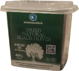 Marmarabirlik Dried Natural Black Olives Kuru Sele 400g S