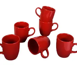 Red Kitchen Cup 6pcs